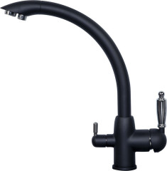 Смеситель для мойки Zigmund &amp; Shtain ZS 1500 черный базальт