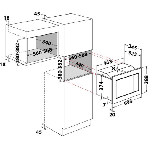Встраиваемая микроволновая печь Hotpoint-Ariston MWA 121.1 X
