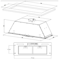 Встраиваемая вытяжка Korting KHI 9931 RN