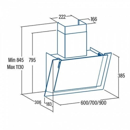 Кухонная вытяжка Cata Valto 700 XGWH