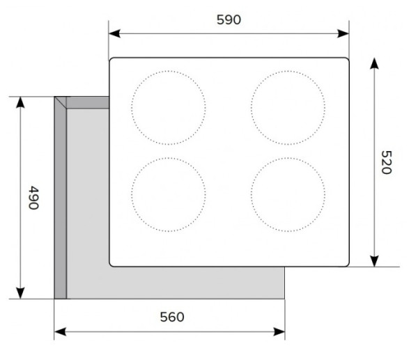 Индукционная варочная панель Lex EVI 640 2 IV