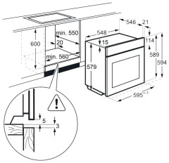 Электрический духовой шкаф Electrolux EOA 5555 TAX