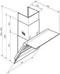 Кухонная вытяжка Smeg KTS75BCE2