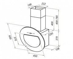 Кухонная вытяжка Maunfeld Rondo 60 белый
