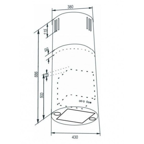 Островная вытяжка Zigmund & Shtain K 331.41 S