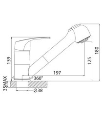 Смеситель для кухни Rossinka D40-25