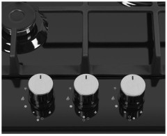 Газовая варочная панель Homsair HGE433TGCBK