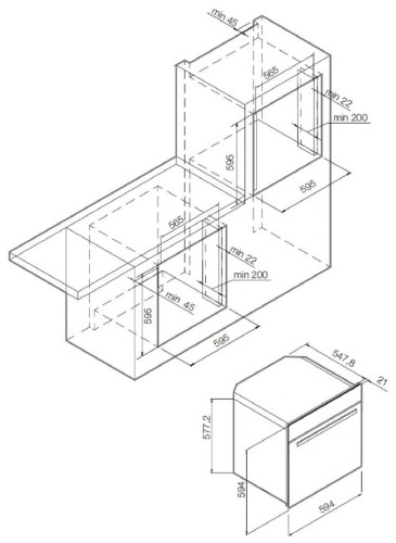 Электрический духовой шкаф GRAUDE BM 60.2 W