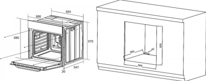 Электрический духовой шкаф Weissgauff EOV 799 SB 434 927