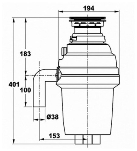 Измельчитель пищевых отходов ZorG ZR-75 D