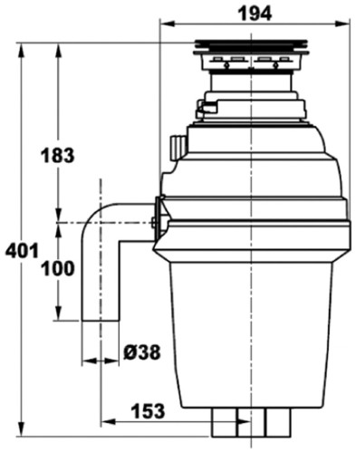 Измельчитель пищевых отходов ZorG ZR-75 D
