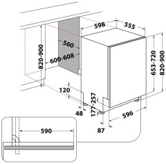Посудомоечная машина Hotpoint-Ariston HIC 3C26N WF