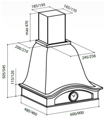 Кухонная вытяжка Lex Palermo 600 white