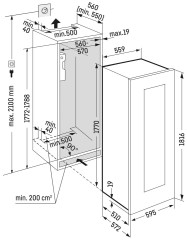 Встраиваемый винный шкаф Liebherr EWTgb 3583-26 001
