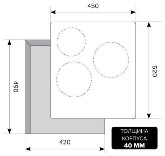 Индукционная варочная панель Lex EVI 430 IV