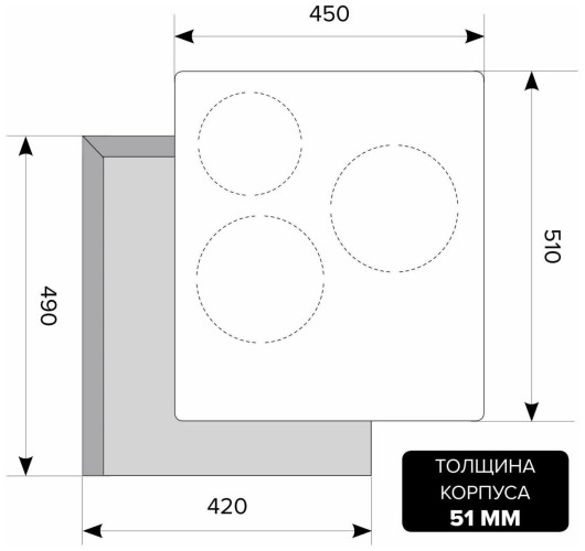 Индукционная варочная панель Lex EVI 430 IV
