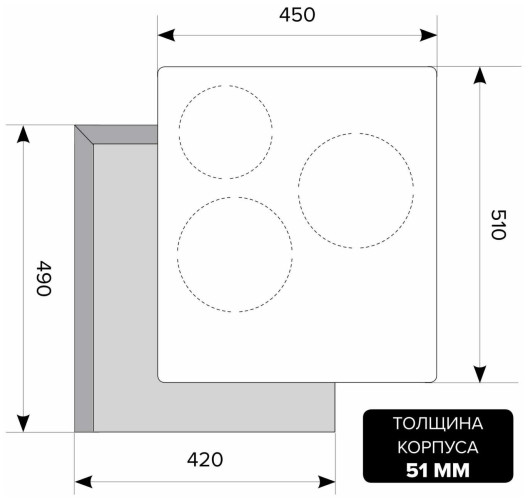 Индукционная варочная панель Lex EVI 430 IV