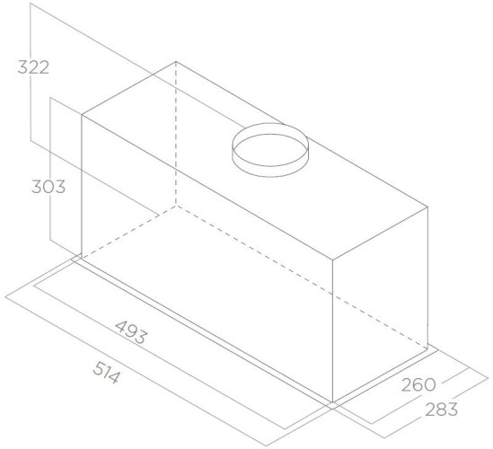 Встраиваемая вытяжка Elica LANE SENSOR IX A 52