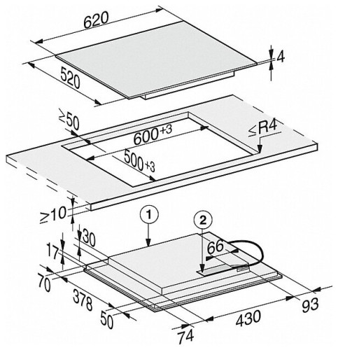Индукционная варочная панель Miele KM 6329