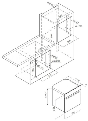 Электрический духовой шкаф GRAUDE BE 60.2 S
