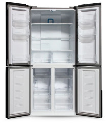 Холодильник Ginzzu NFK-500 стекло шампань