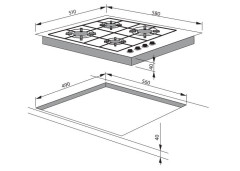 Газовая варочная панель Hansa BHGI 63030