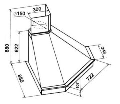 Кухонная вытяжка Kuppersberg Anabel 65 WM O