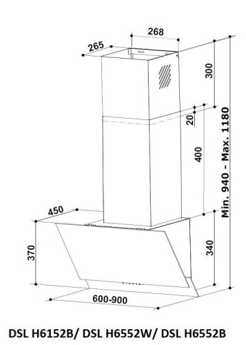 Кухонная вытяжка Schaub Lorenz DSL H6552W