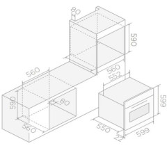 Электрический духовой шкаф Elica VIRTUS MULTI 60 TFT BL