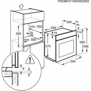 Электрический духовой шкаф Electrolux EZC52430AX