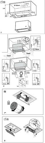 Встраиваемая вытяжка Elica LANE SENSOR BL MAT A 52