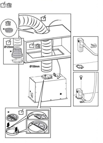 Встраиваемая вытяжка Elica LANE SENSOR BL MAT A 52