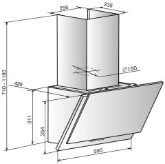 Кухонная вытяжка Elikor Жемчуг 60П 700 Е4Д перламутр белый