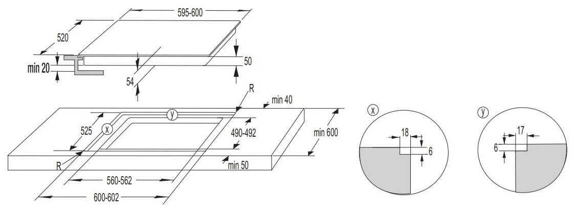 Электрическая варочная панель Korting HK 63052 B