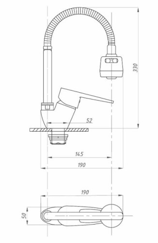 Смеситель для кухни Fauzt FZs-811-126