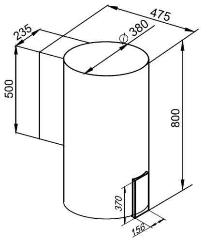 Кухонная вытяжка Kuppersberg WL MOTUBA GOLD