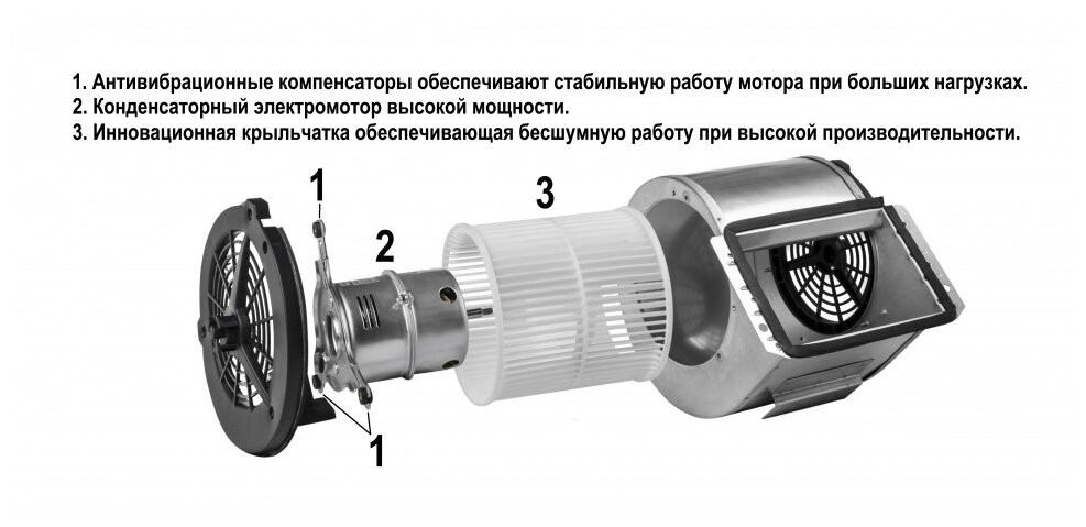 Встраиваемая вытяжка GRAND Corsa 60 WH белый