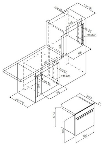 Электрический духовой шкаф GRAUDE BE 60.2 E