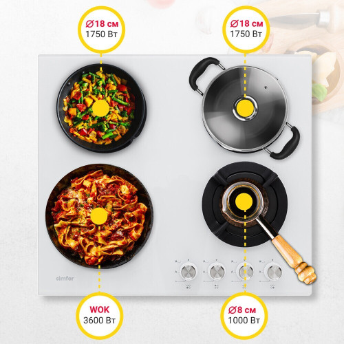 Газовая варочная панель Simfer H60N41W571