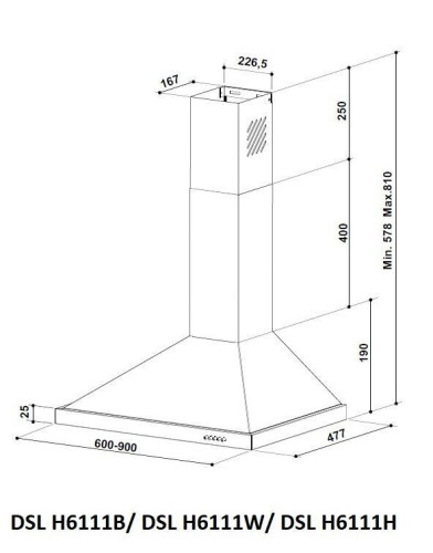 Кухонная вытяжка Schaub Lorenz DSL H6111B
