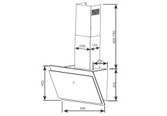 Кухонная вытяжка Centek CT-1830 60 Black