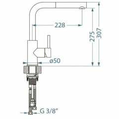 Смеситель для кухни Alveus Zeos P Monarch Gold 1136501