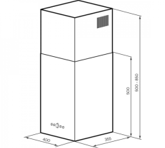 Кухонная вытяжка Lex MONO 400 inox CHTI000416