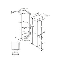 Встраиваемый холодильник MILLEN MBR 180 NF