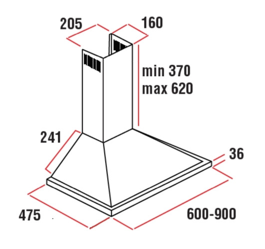 Кухонная вытяжка Delonghi KT-F 61 WH