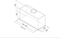 Кухонная вытяжка JET AIR PLANE GR F 52