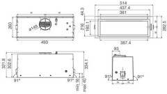 Кухонная вытяжка JET AIR PLANE GR F 52