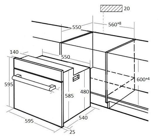 Электрический духовой шкаф Kuppersberg HFZ 690 W
