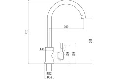Смеситель для кухни Savol S-SUS3002