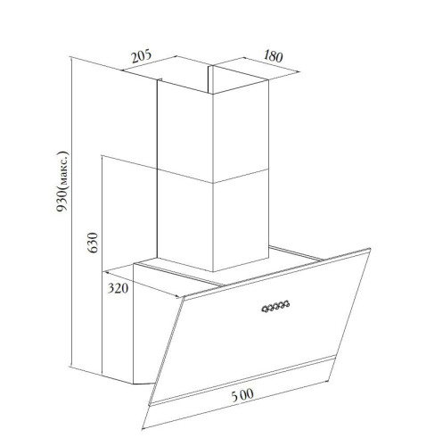 Кухонная вытяжка Zugel ZHC501B